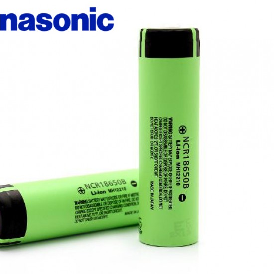 סוללה Panasonic NCR-18650B 3400mAh 18650 Li-ion 