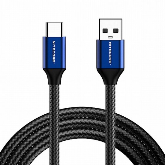 Nitecore USB-C to USB-A 2.0 Charging Cable 1M