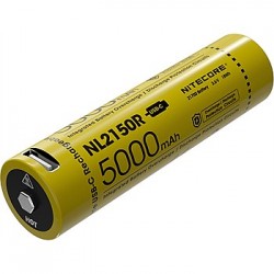 Nitecore NL2150R 5000mAh USB-C Rechargeable 21700 Battery Nitecore NL2150R 5000mAh USB-C Rechargeable 21700 Battery