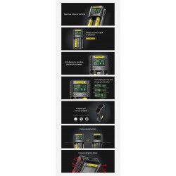 Nitecore UMS2 מטען סוללות מהיר שני ערוצים Nitecore UMS2 מטען סוללות מהיר שני ערוצים