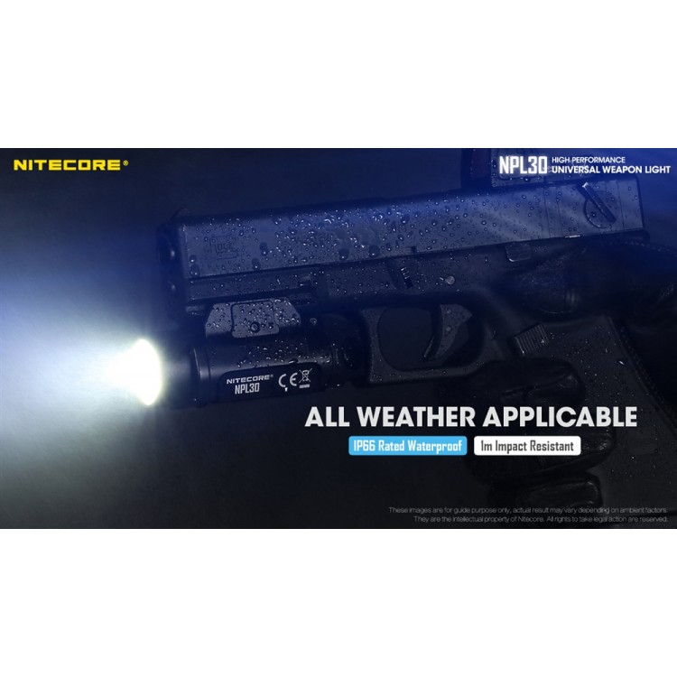 Nitecore NPL30 1200 Lumen Rail Mount Gun Flashlight Nitecore NPL30 1200 Lumen Rail Mount Gun Flashlight
