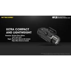 Nitecore NPL30 1200 Lumen Rail Mount Gun Flashlight Nitecore NPL30 1200 Lumen Rail Mount Gun Flashlight