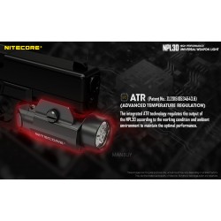Nitecore NPL30 1200 Lumen Rail Mount Gun Flashlight Nitecore NPL30 1200 Lumen Rail Mount Gun Flashlight