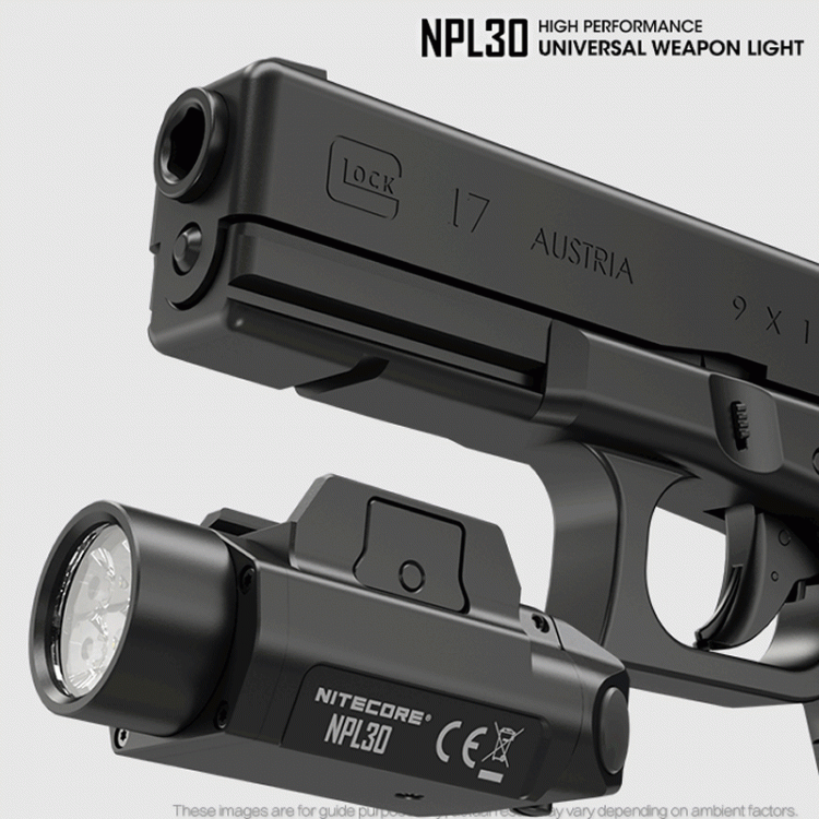 Nitecore NPL30 1200 Lumen Rail Mount Gun Flashlight Nitecore NPL30 1200 Lumen Rail Mount Gun Flashlight